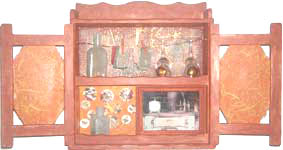 Family Life - mixed media assemblage by Megan McDonald