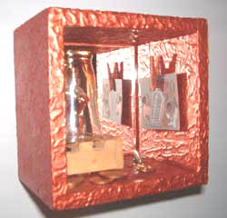 Precious - mixed media assemblage by Megan McDonald