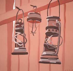What's Important..Home and Car Series (1-9)2004Acrylic on Canvas 45cmX45cm 
