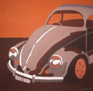 What's Important..Home and Car Series (1-9)2004Acrylic on Canvas 45cmX45cm 