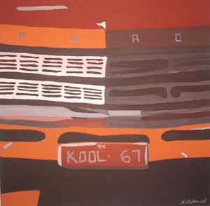 What's Important..Home and Car Series (1-9)2004Acrylic on Canvas 45cmX45cm 