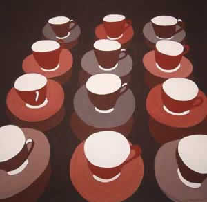 What's Important..Home and Car Series (1-9)2004Acrylic on Canvas 45cmX45cm 